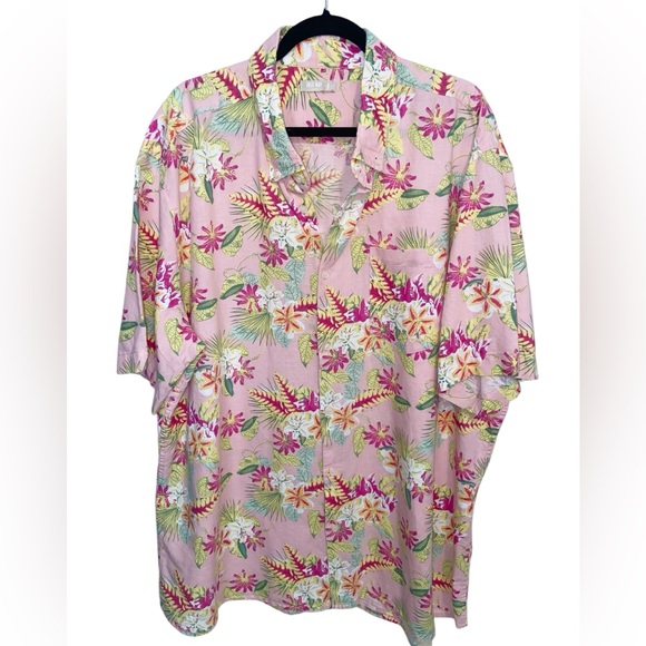 isle bay linens Other - Isle Bay Linens Mens Camp Shirt Big & Tall 3XL Tropical Short Sleeve Hawaiian
